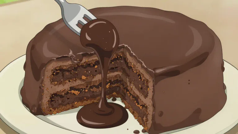 Visual representation of "gooey" - Something that is soft, sticky, and often feels wet.