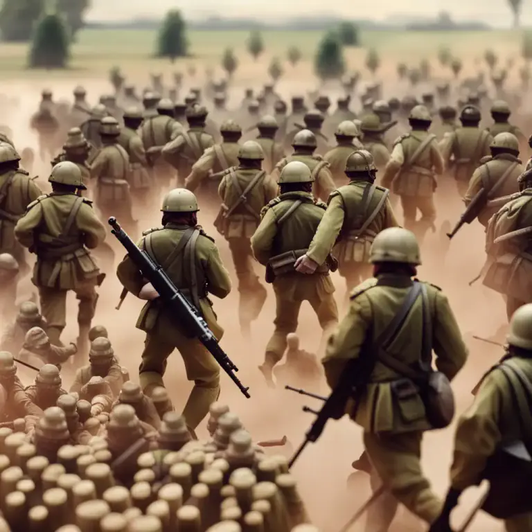 Visual representation of "round on" - to direct one's firepower or attacks towards a new target