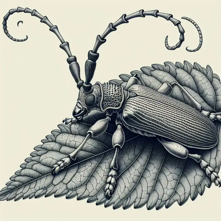 Visual representation of "longhorn" - A kind of beetle with long antennas