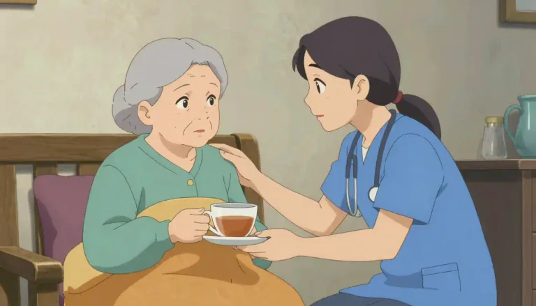 Visual representation of "care" - The act of looking after someone or something