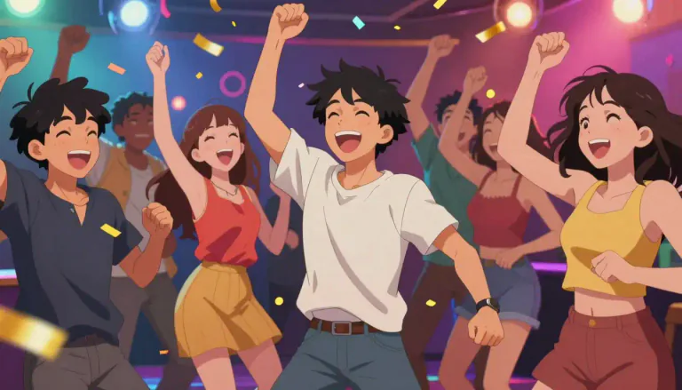 Visual representation of "liveliness" - The quality of being full of energy, excitement, and cheerfulness