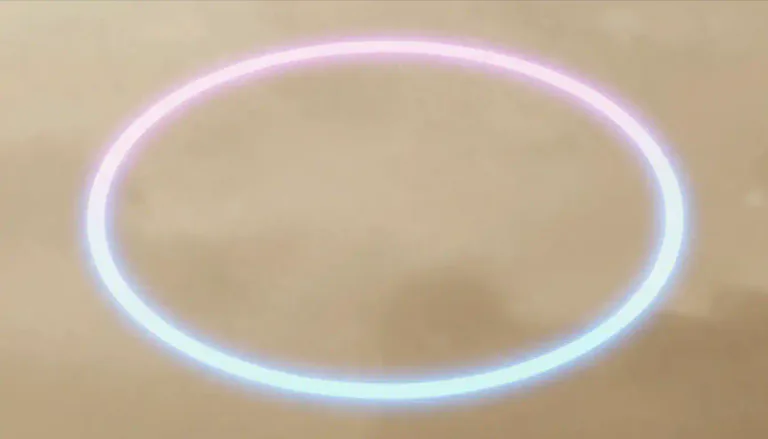 Visual representation of "annulus" - A ring-shaped object or region, especially one bounded by two concentric circles.