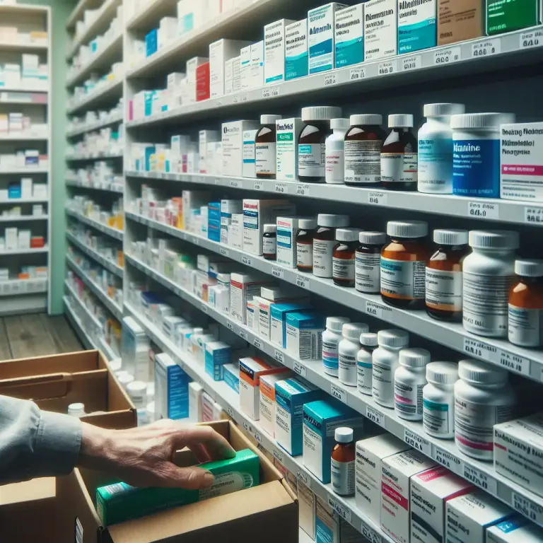 Visual representation of "over the counter" - sold legally in a shop, without needing a doctor's letter
