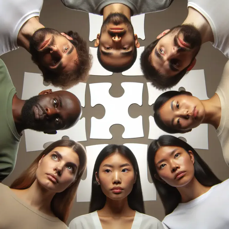 Visual representation of "themselves" - Emphasizes that the people doing the activity and the people it is done to are in fact the same.