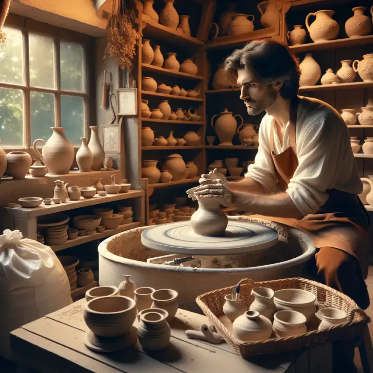 Visual representation of "alumina" - A type of clay used in pottery and ceramics.