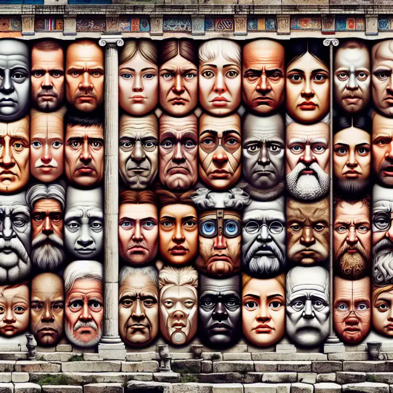 Visual representation of "physiognomy" - The practice of judging character or personality from someone's outer appearance, especially the face.