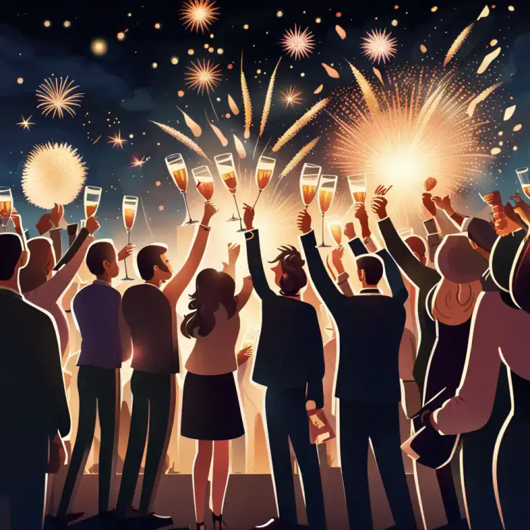 Visual representation of "ring in" - To start or introduce something such as a new year or new season with a special celebration or event.