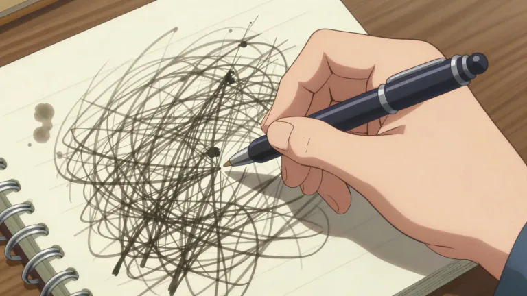 Visual representation of "illegible" - Not clear enough to be read