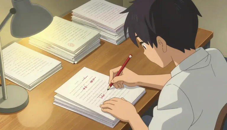 Visual representation of "editor" - A person who corrects or changes pieces of text for publishing.