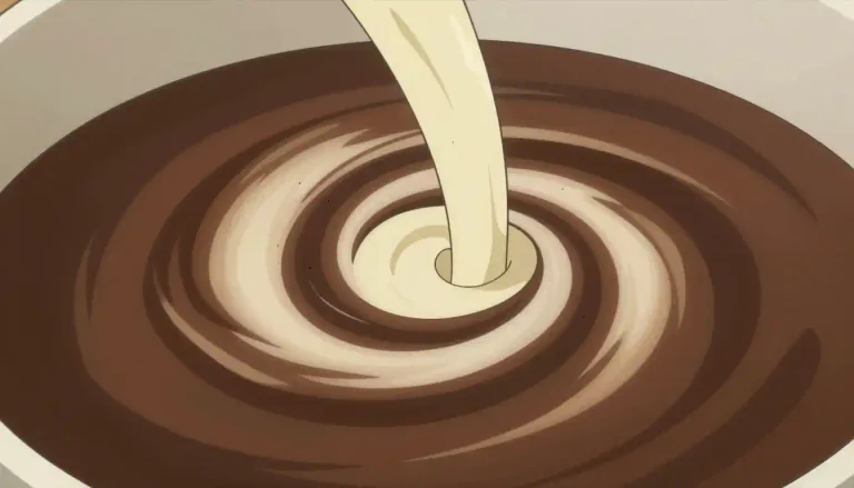 Visual representation of "swirl" - A twisting, whirling motion or pattern.