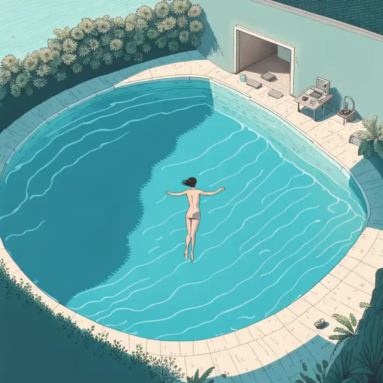 Visual representation of "swim" - An act or period of swimming
