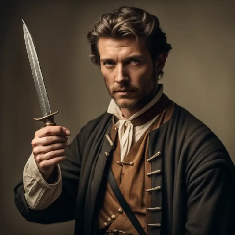 Visual representation of "bodkin" - A type of pointed, short dagger.