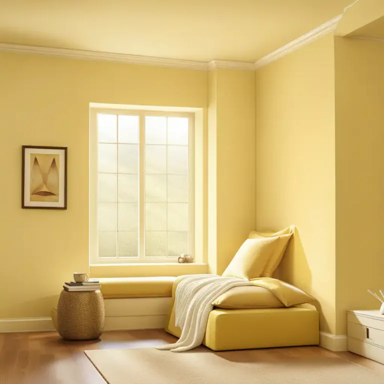 Visual representation of "blonde" - A light yellow color.