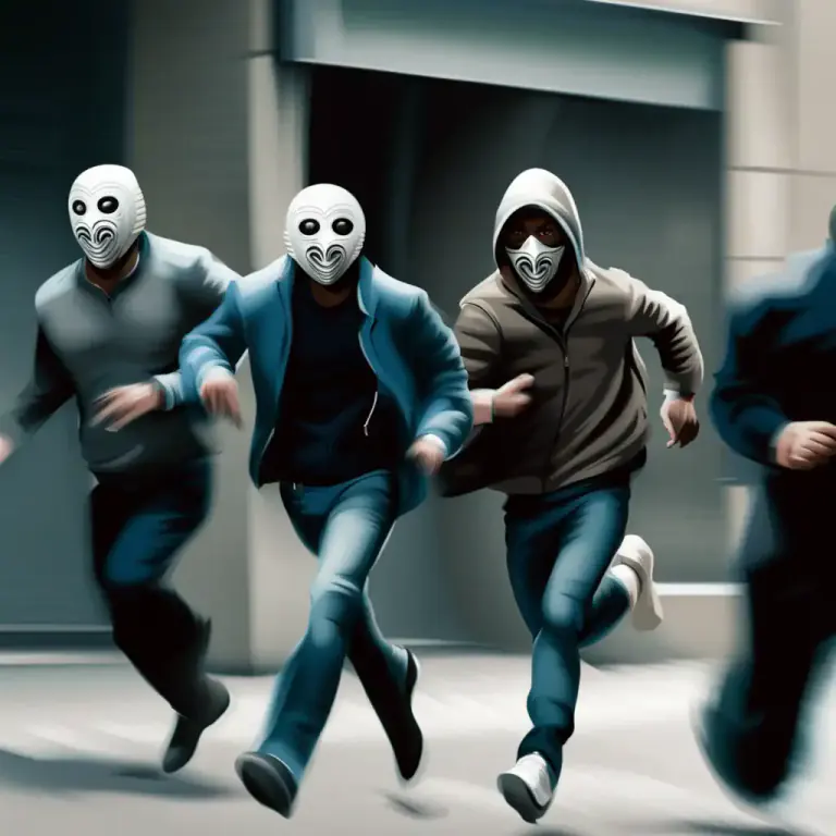 Visual representation of "cut and run" - Depart hastily due to unforeseen or challenging circumstances.