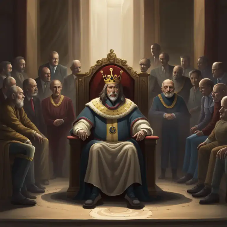Visual representation of "autocracy" - The power or authority of a single person or party.