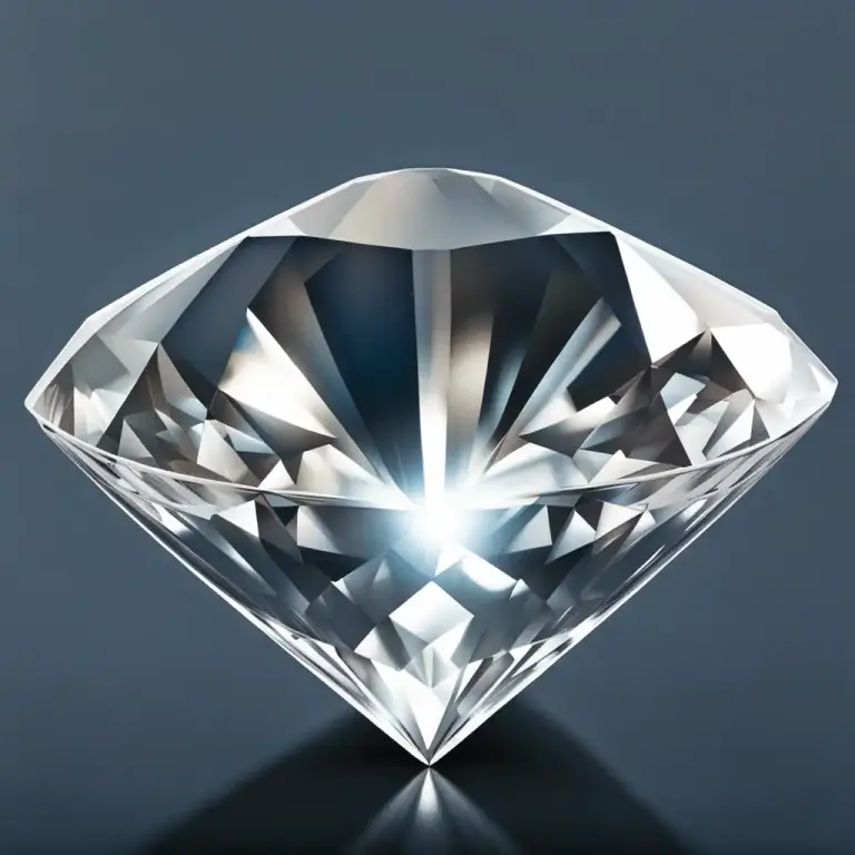 Visual representation of "pavilion" - The part of a diamond or other gem that is below the girdle