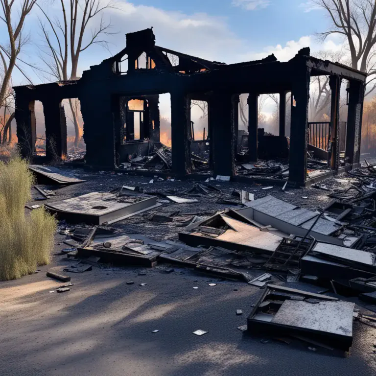 Visual representation of "cinder" - A person or thing that suffered damage or harm.