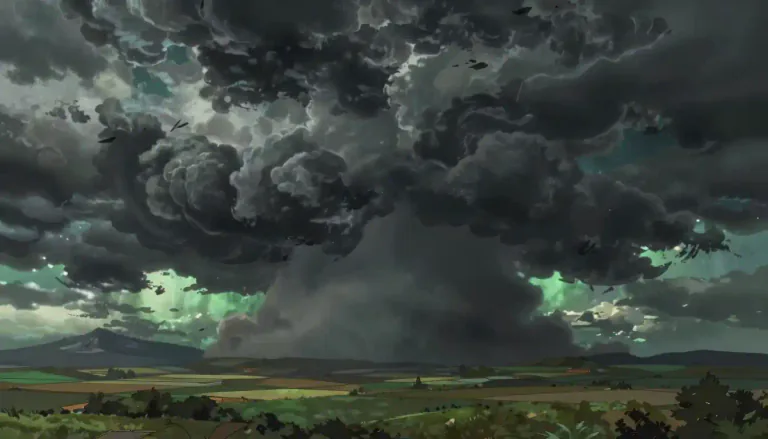 Visual representation of "menacingly" - In a way that suggests danger is coming or something bad is about to happen