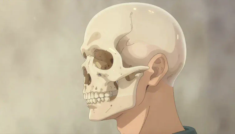 Visual representation of "cranial" - Relating to the skull or the head.