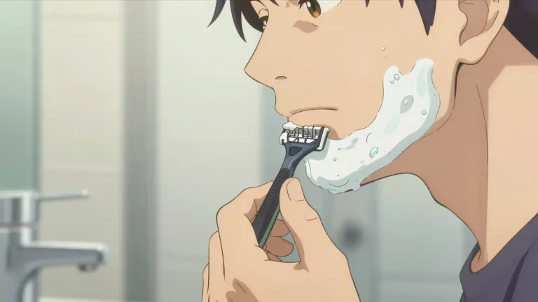 Visual representation of "shave" - To remove hair from the body by cutting it close to the skin with a razor