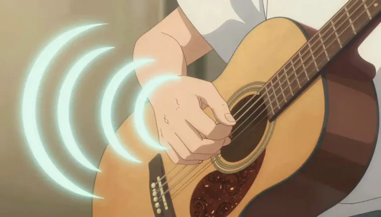Visual representation of "acoustic" - Of or related to sound or the study of sound