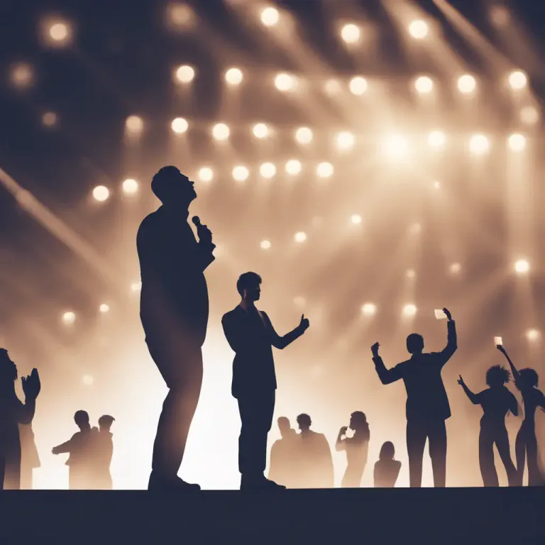Visual representation of "make it big" - To become very successful or famous in doing something, especially in entertainment or sports