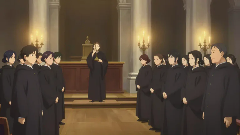 Visual representation of "solemnity" - The state or quality of being serious and dignified.