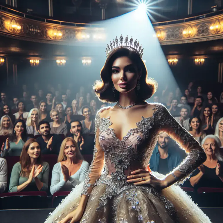 Visual representation of "diva" - A woman who behaves as if she is very special or important.