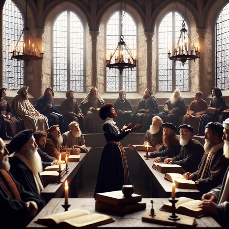 Visual representation of "scholasticism" - A method of learning that emphasizes debate and logic