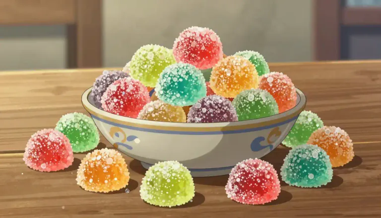 Visual representation of "sweetmeat" - Candy, or a sweet food made of sugar