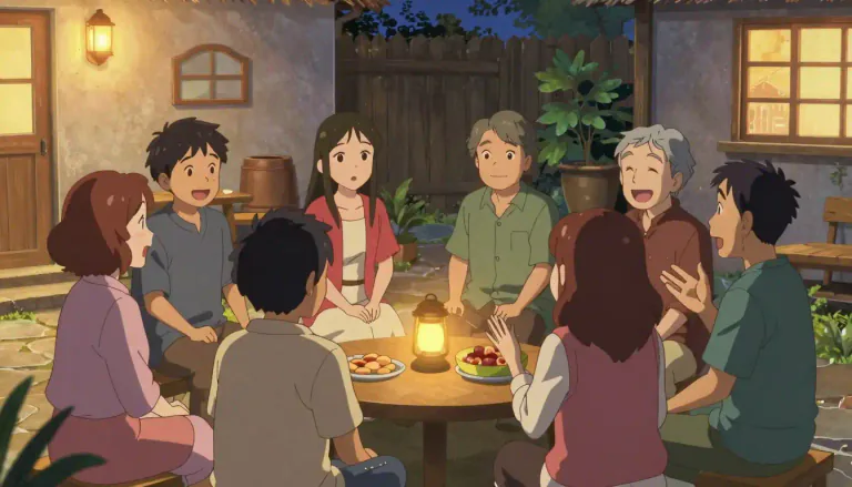 Visual representation of "sociably" - In a friendly way, enjoying being with others