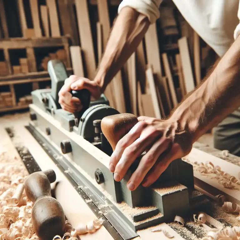 Visual representation of "planer" - A type of woodworking machine that can be used to produce boards of even thickness.