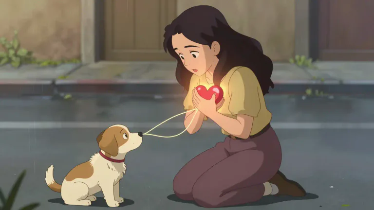 Visual representation of "heartstrings" - Feelings of compassion, tenderness, or love