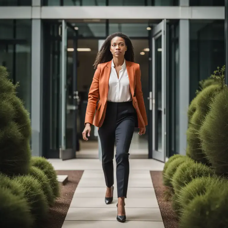 Visual representation of "step out" - To start a new and more ambitious project or path.
