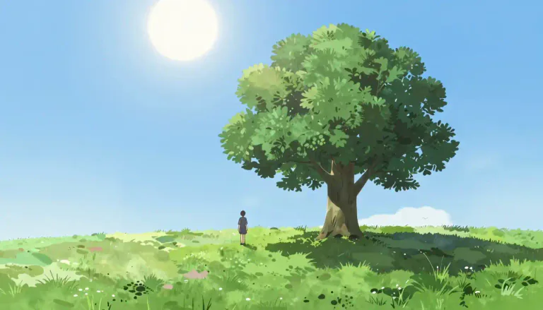 Visual representation of "midday" - The exact moment or time of the day when the sun is highest in the sky, usually around 12 noon.