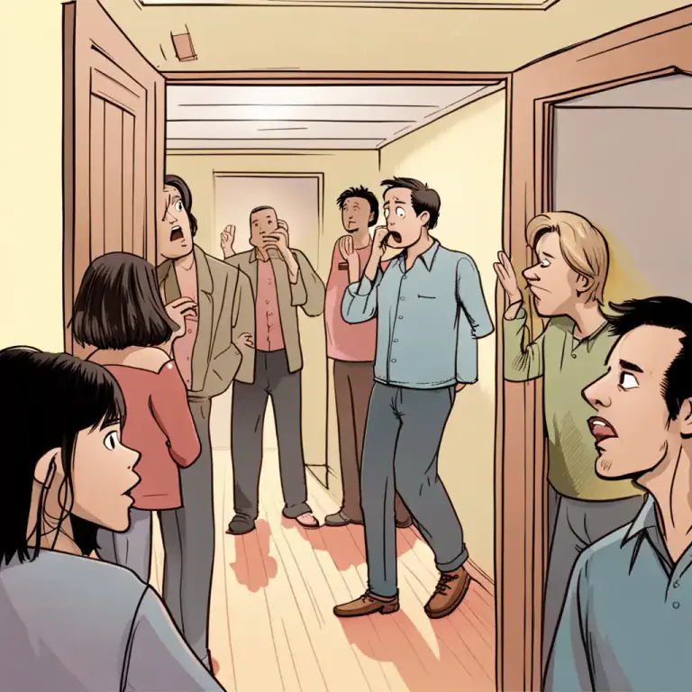 Visual representation of "somebody’s ears are burning" - Used to indicate that others have been talking about someone in their absence.