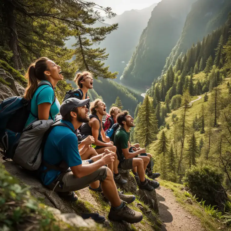 Visual representation of "take somebody’s breath away" - To cause a person to feel short of breath due to physical exertion or environmental factors
