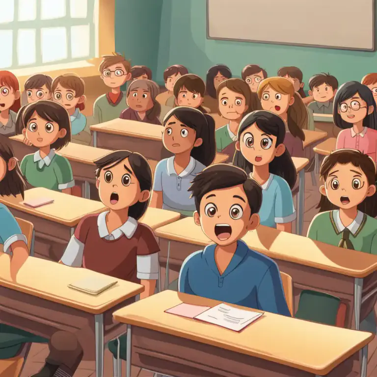 Visual representation of "you could hear a pin drop" - Used to describe an extremely quiet or silent situation