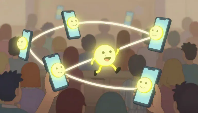 Visual representation of "memetic" - Relating to a meme or memes, particularly in how ideas and cultural phenomena spread.