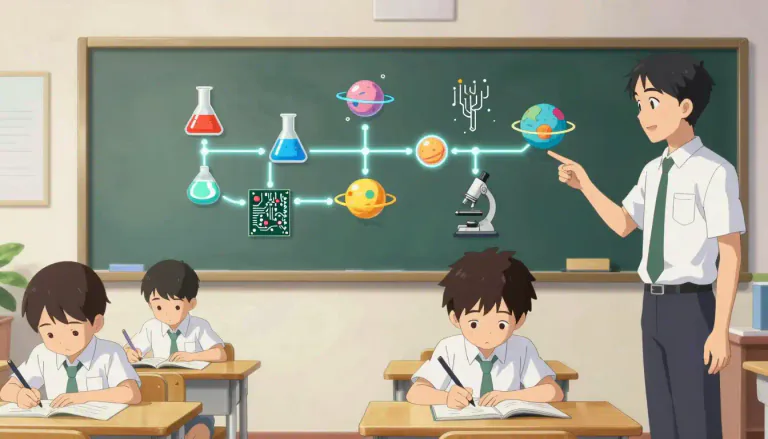 Visual representation of "curriculum" - A set of courses or studies that a student must learn in a particular period of study.