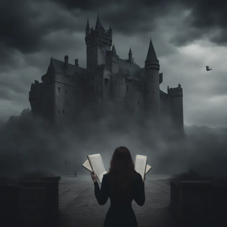 Visual representation of "gothic" - A type of novel that uses mystery, horror, and strange events to create suspense and fear