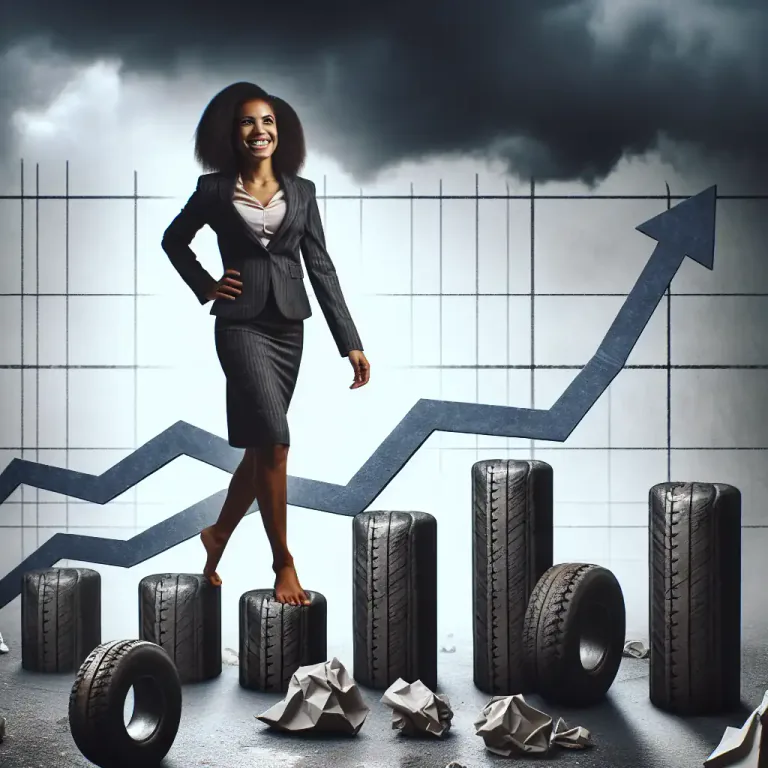 Visual representation of "buoyant" - able to recover quickly from setbacks