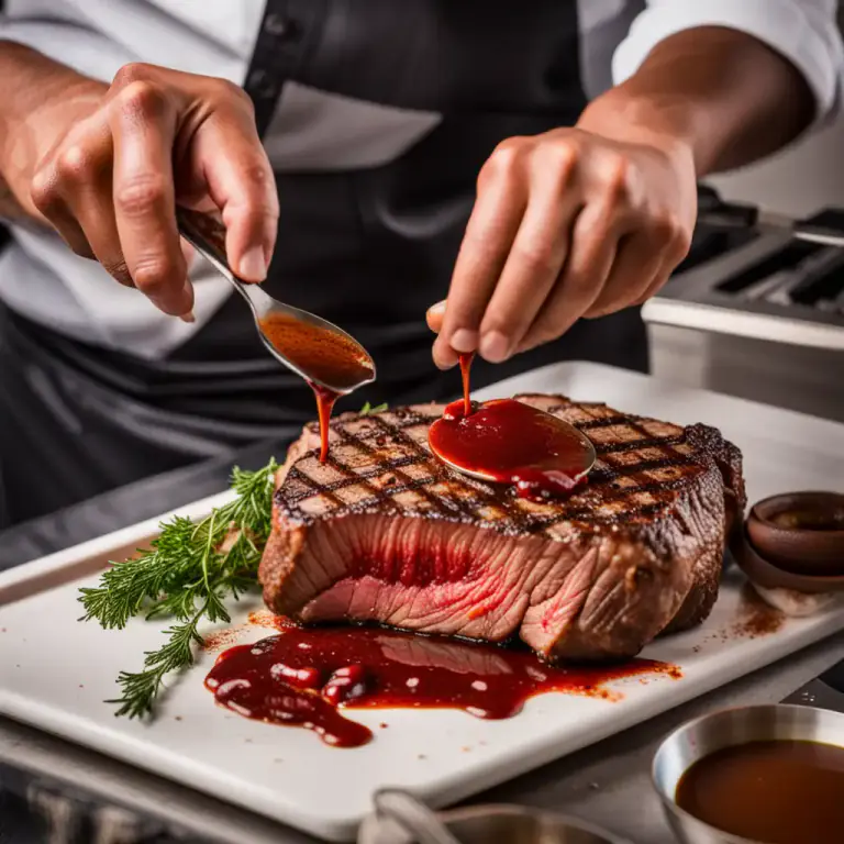 Visual representation of "sauce" - to add sauce to a dish