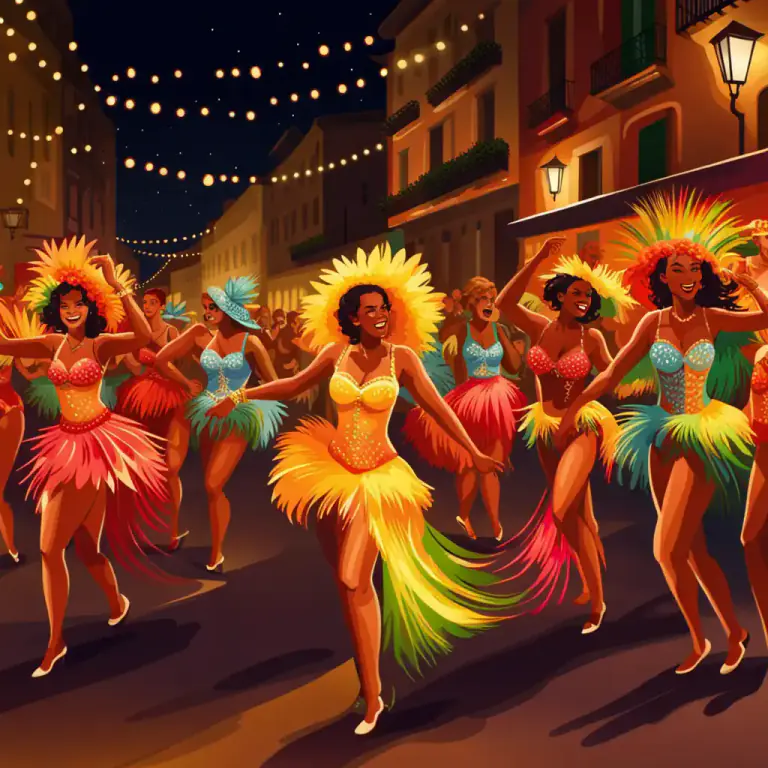 Visual representation of "samba" - To dance the samba