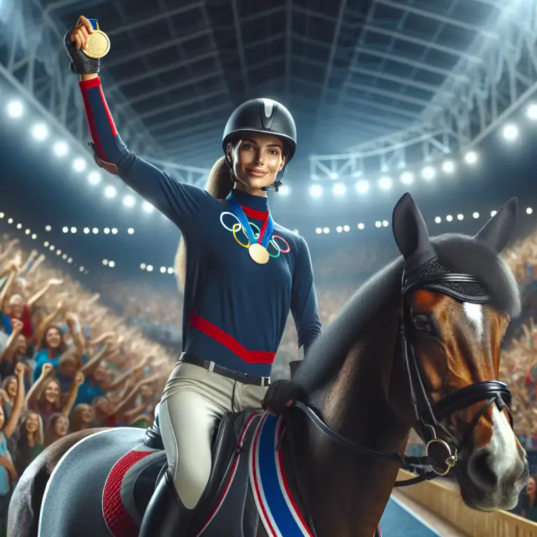 Visual representation of "equestrian" - A person who rides horses, especially as a sport or profession.