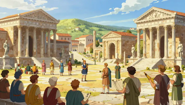 Visual representation of "augustan" - Related to the time in Ancient Rome when Augustus was in power.
