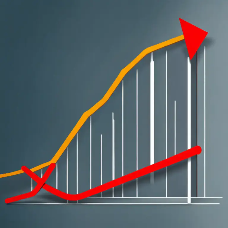 Visual representation of "fall off" - To decrease or reduce in amount, intensity or strength