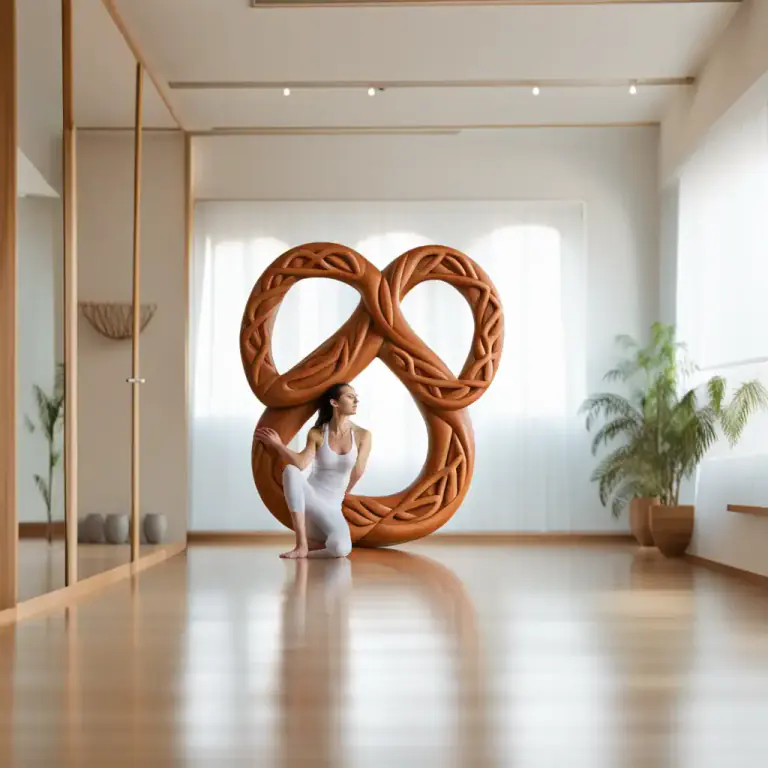 Visual representation of "pretzel" - In yoga, a position which is similar to the shape of a pretzel