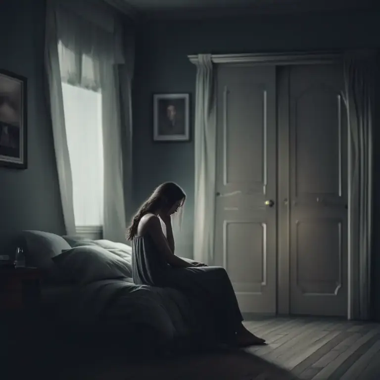 Visual representation of "solitude" - The state of feeling lonely or sad because you are alone