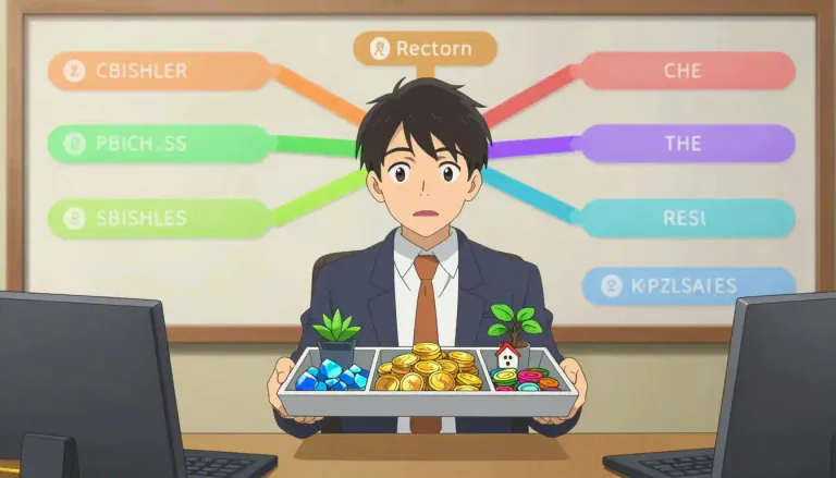Visual representation of "diversification" - The process of making or becoming more varied.